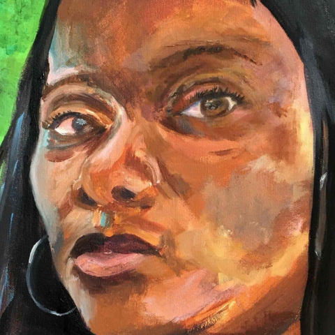 Yoruba Woman oil painting